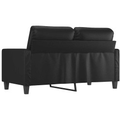 Canapé à 2 places Noir 120 cm Similicuir 614141614141
