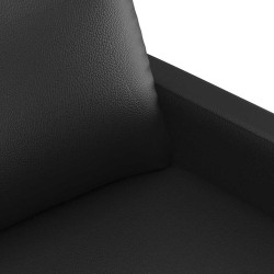 Canapé à 2 places Noir 120 cm Similicuir 614141614141