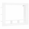 Meuble TV blanc 152x22x113 cm bois d'ingénierie 614142614142