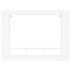 Meuble TV blanc 152x22x113 cm bois d'ingénierie 614142614142
