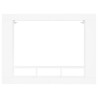 Meuble TV blanc 152x22x113 cm bois d'ingénierie 614142614142