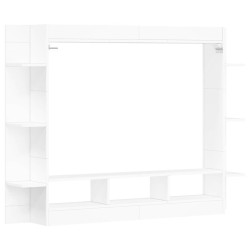 Meuble TV blanc 152x22x113 cm bois d'ingénierie 614142614142