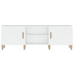 Meuble TV Blanc 150x30x50 cm Bois d'ingénierie 614143614143