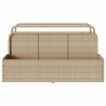 Rangement pour matelas gonflables de piscine beige 110 x 100 x 57 cm résine tressée 614144614144