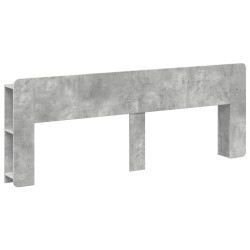 Cabinet de Tête de Lit Gris béton Bois d'ingénierie 614145614145