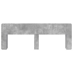 Cabinet de Tête de Lit Gris béton Bois d'ingénierie 614145614145