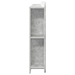Cabinet de Tête de Lit Gris béton Bois d'ingénierie 614145614145