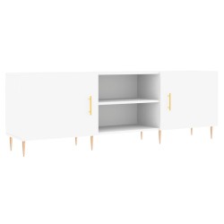 Meuble TV blanc 150x30x50 cm bois d'ingénierie 614151614151