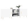 Meuble TV blanc 150x30x50 cm bois d'ingénierie 614151614151