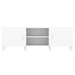 Meuble TV blanc 150x30x50 cm bois d'ingénierie 614151614151