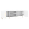 Meuble TV blanc 150x30x50 cm bois d'ingénierie 614151614151
