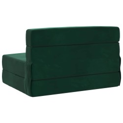 Canapé-lit pliable Vert foncé 70 x 80 x 60 cm Tissu 614153614153