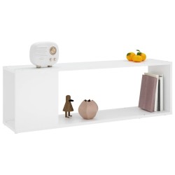 Meuble TV Blanc 100x24x32 cm Bois d'ingénierie 614158614158