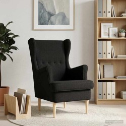 Fauteuil Noir Bouclé 614165614165
