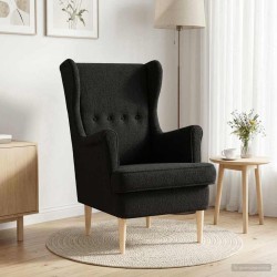 Fauteuil Noir Bouclé 614165614165
