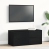 Meuble TV Chêne noir 80 x 34 x 36 cm Bois d'ingénierie 614166614166