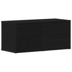 Meuble TV Chêne noir 80 x 34 x 36 cm Bois d'ingénierie 614166614166