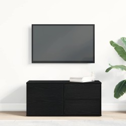 Meuble TV Chêne noir 80 x 34 x 36 cm Bois d'ingénierie 614166614166