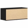 Meuble TV Chêne noir 80 x 34 x 36 cm Bois d'ingénierie 614166614166