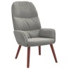 Fauteuil relax velours gris clair 614167614167