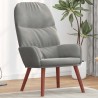 Fauteuil relax velours gris clair 614167614167
