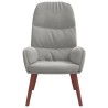 Fauteuil relax velours gris clair 614167614167