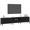 Meuble TV Chêne noir 200 x 25 x 44 cm Bois d'ingénierie 614168614168