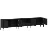 Meuble TV Chêne noir 200 x 25 x 44 cm Bois d'ingénierie 614168614168
