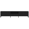 Meuble TV Chêne noir 200 x 25 x 44 cm Bois d'ingénierie 614168614168
