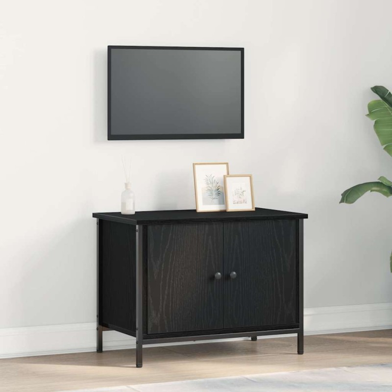 Meuble TV Chêne noir 60 x 35 x 45 cm Bois d'ingénierie 614169614169