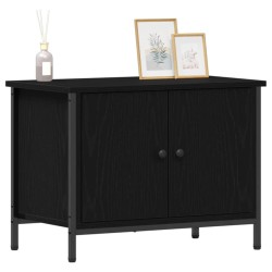 Meuble TV Chêne noir 60 x 35 x 45 cm Bois d'ingénierie 614169614169