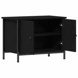 Meuble TV Chêne noir 60 x 35 x 45 cm Bois d'ingénierie 614169614169