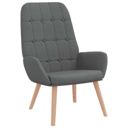Fauteuil relaxant en tissu gris foncé 614170614170