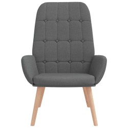 Fauteuil relaxant en tissu gris foncé 614170614170