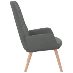 Fauteuil relaxant en tissu gris foncé 614170614170