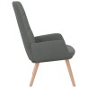 Fauteuil relaxant en tissu gris foncé 614170614170