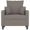 Fauteuil Taupe 60 cm Tissu 614171614171
