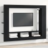 Meuble TV Chêne noir 152 x 22 x 113 cm Bois d'ingénierie 614177614177