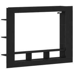 Meuble TV Chêne noir 152 x 22 x 113 cm Bois d'ingénierie 614177614177