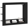 Meuble TV Chêne noir 152 x 22 x 113 cm Bois d'ingénierie 614177614177