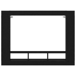 Meuble TV Chêne noir 152 x 22 x 113 cm Bois d'ingénierie 614177614177