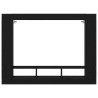 Meuble TV Chêne noir 152 x 22 x 113 cm Bois d'ingénierie 614177614177