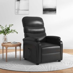 Fauteuil inclinable Noir Similicuir 614185614185