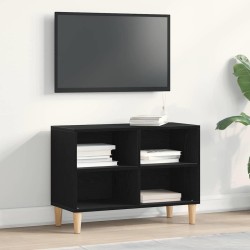 Meuble TV Chêne noir 69,5 x 30 x 50 cm Bois d'ingénierie 614187614187