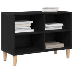 Meuble TV Chêne noir 69,5 x 30 x 50 cm Bois d'ingénierie 614187614187