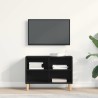 Meuble TV Chêne noir 69,5 x 30 x 50 cm Bois d'ingénierie 614187614187