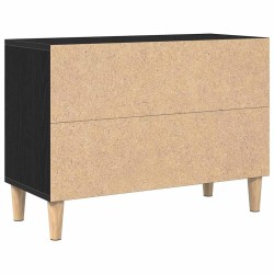 Meuble TV Chêne noir 69,5 x 30 x 50 cm Bois d'ingénierie 614187614187