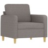 Fauteuil Taupe 60 cm Tissu 614188614188