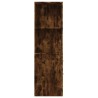 Armoire de salle de bain étroite avec roulettes chêne fumé 614192614192