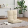 Fauteuil de sol ajustable Crème Tissu 614196614196